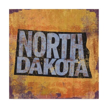 Art Licensing Studio 'North Dakota' Canvas Art,18x18